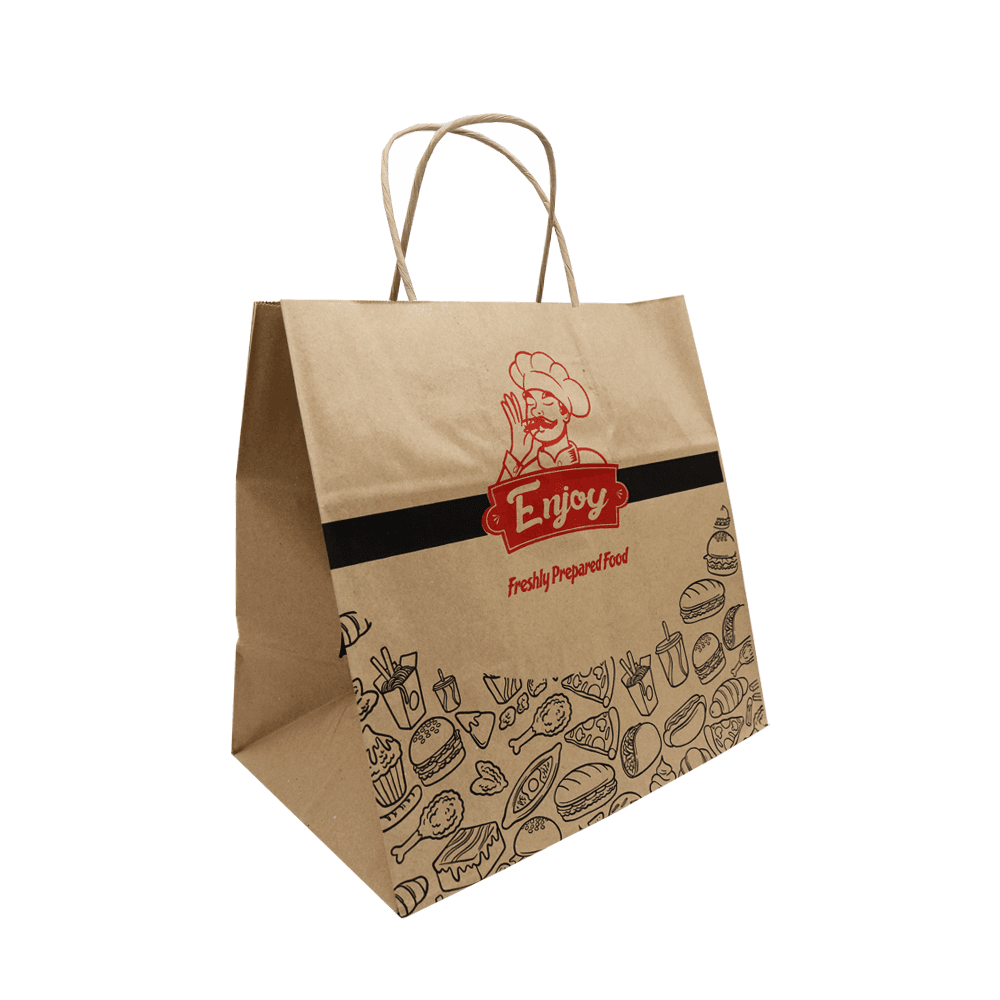 Twisted Brown Jumbo Paper Handle Bag