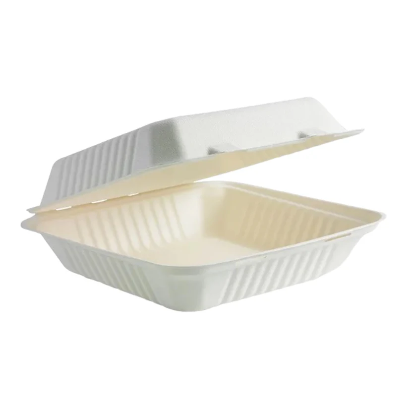 BHB1 Bagasse Clamshell (1Compartment)