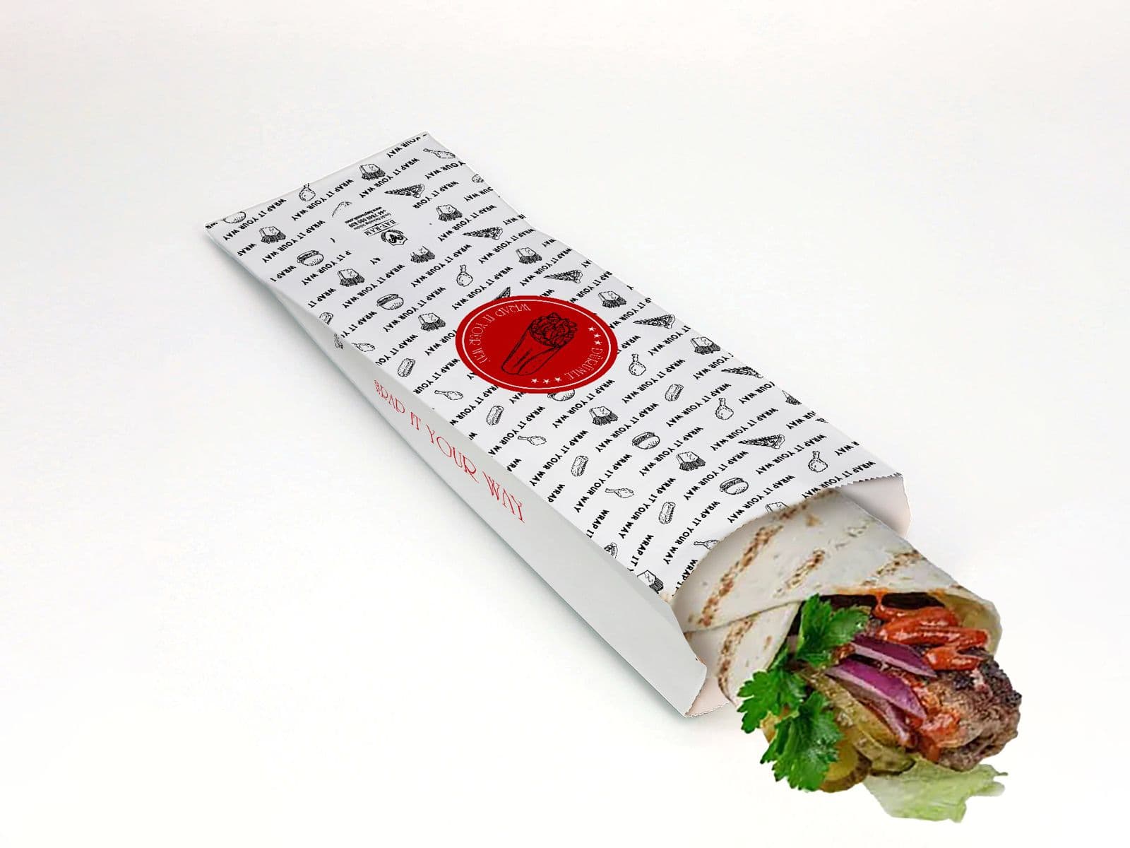 Durum Bag Greaseproof (Wrap it Your Way)10cmx28cm