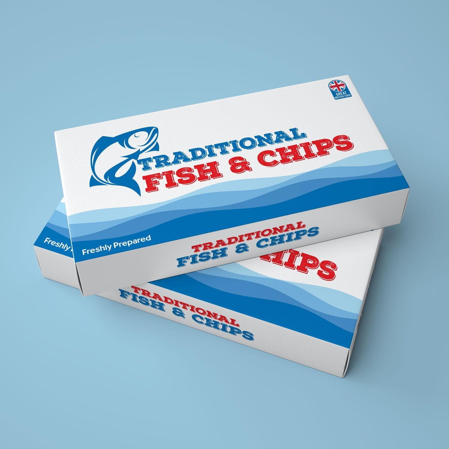 Fish & Chips Box 12" (Large)