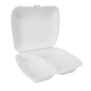 Bagasse Clamshell (157Box) (2Compartment)